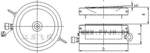 薄型螺母鎖定液壓千斤頂結(jié)構(gòu)圖